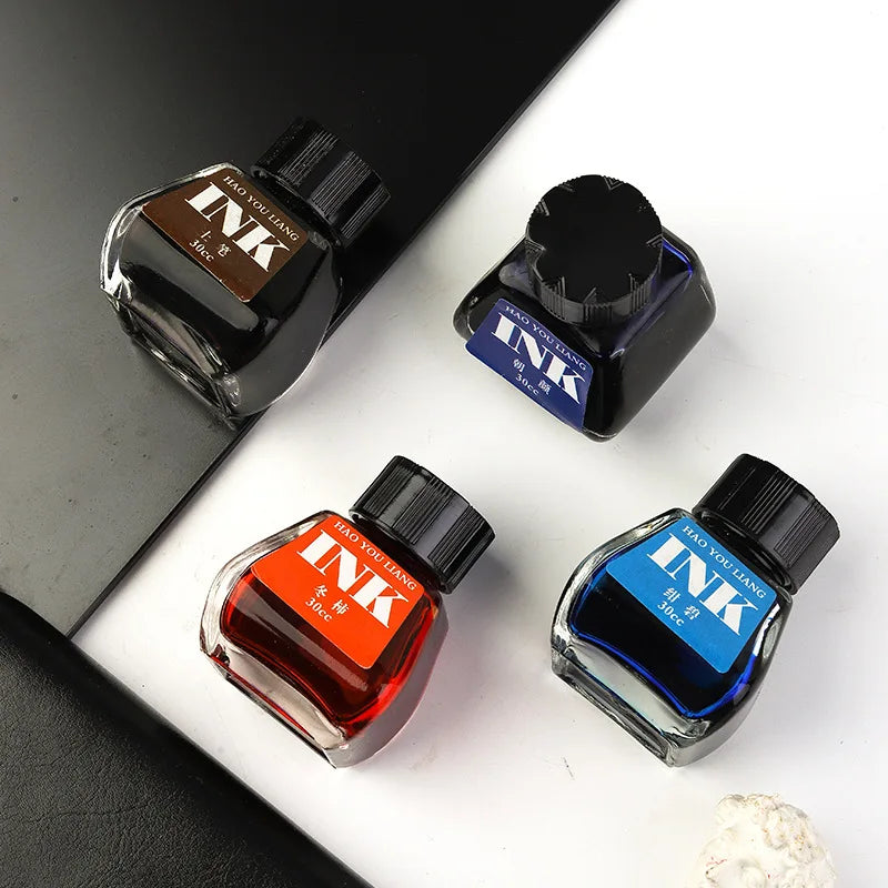 30cc Drawink Ink 16 colours Ink Dye Type Non-carbon non-clogging fountain pen ink Coloured ink Fountain pen light colour ink - Sun Studio