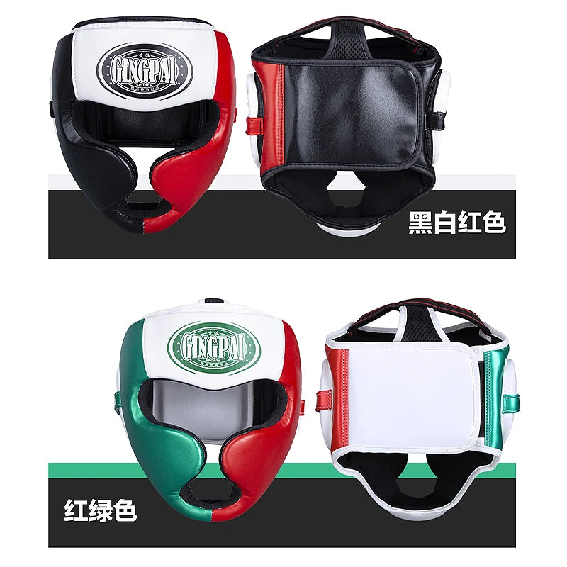 Adults Children Boxing Helmet MMA Sanda Muay Thai Taekwondo Full-Covered Shock Absorption Headgear Training Protective Equipment - Sun Studio
