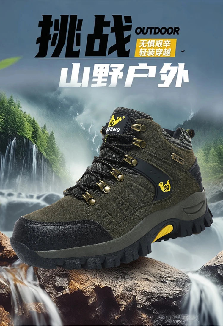 New Couples Outdoor Mountain Desert Climbing shoes Men Women Ankle Hiking Boots Fashion Classic Trekking Footwear - Sun Studio