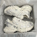 Large Size Casual Trainers Luxury Designer Unisex Shoes Chunky Heel Platform All Match Increasing Sport Runway Sneakers Female - Sun Studio