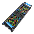 Foldable Push Up Board with Resistance Bands, 24-In-1 Multifunctional Press Up Board for Men Women, for Effectively Exercise - Sun Studio