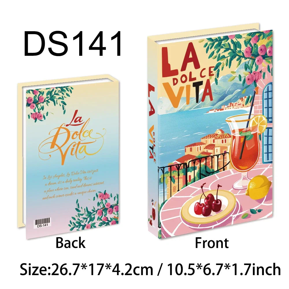 Colorful Travel Series Fake Books For Home Decor Coffee Table Ornaments Fashion Decoration Books for Living Room Amalfi Italy