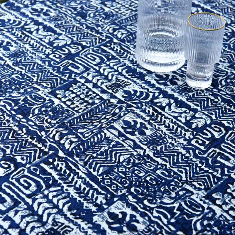 Bohemian Fabric Ethnic Vintage Retro Boho Printed Cotton Linen Home Decor Upholstery Textile