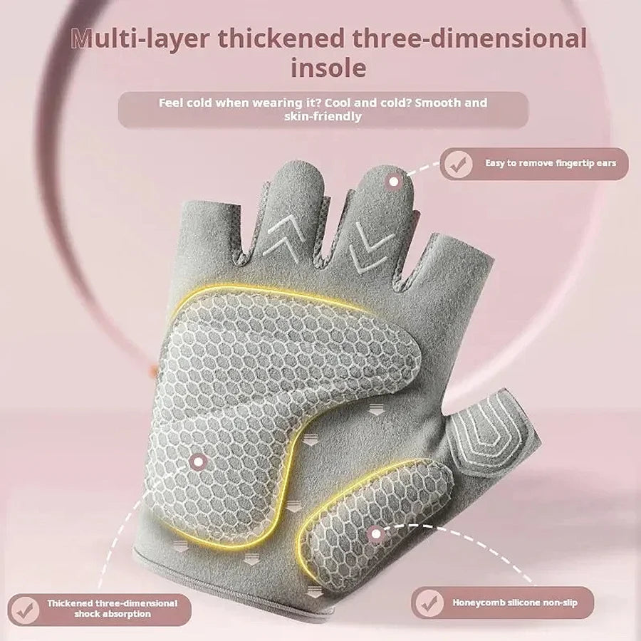Fitness gloves, women's kettlebells, horizontal bars, rolling iron, lightweight, anti slip sports, anti cocoon riding equipment, - Sun Studio