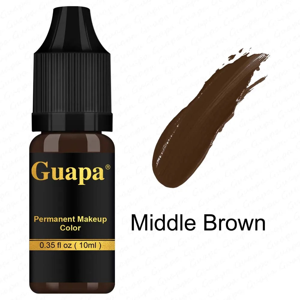 10ML Tattoo Ink Mikropigment Lippen Augenbrauen Permanente Makeup Pigment Tattoo Zubehör für Tattoo Augenbrauen Eyeliner Lippen