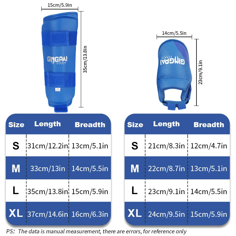 Taekwondo Karate Boxing Leg Hand Foot Protector Set Boxing Gloves Sparring Gear Shin Guard Sports MMA Kids Adults Equipment - Sun Studio
