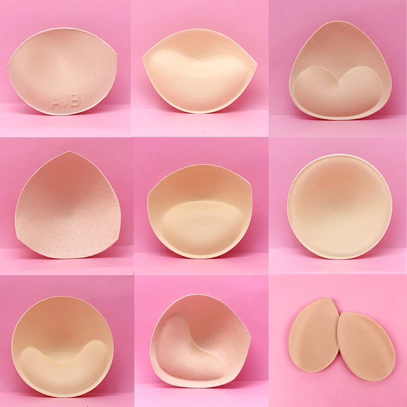 1pair Sponge Inserts In Bra Padded for Swimsuit Breast Push Up Fill Brassiere Breast Patch Pads Women Intimates Accessories - Sun Studio