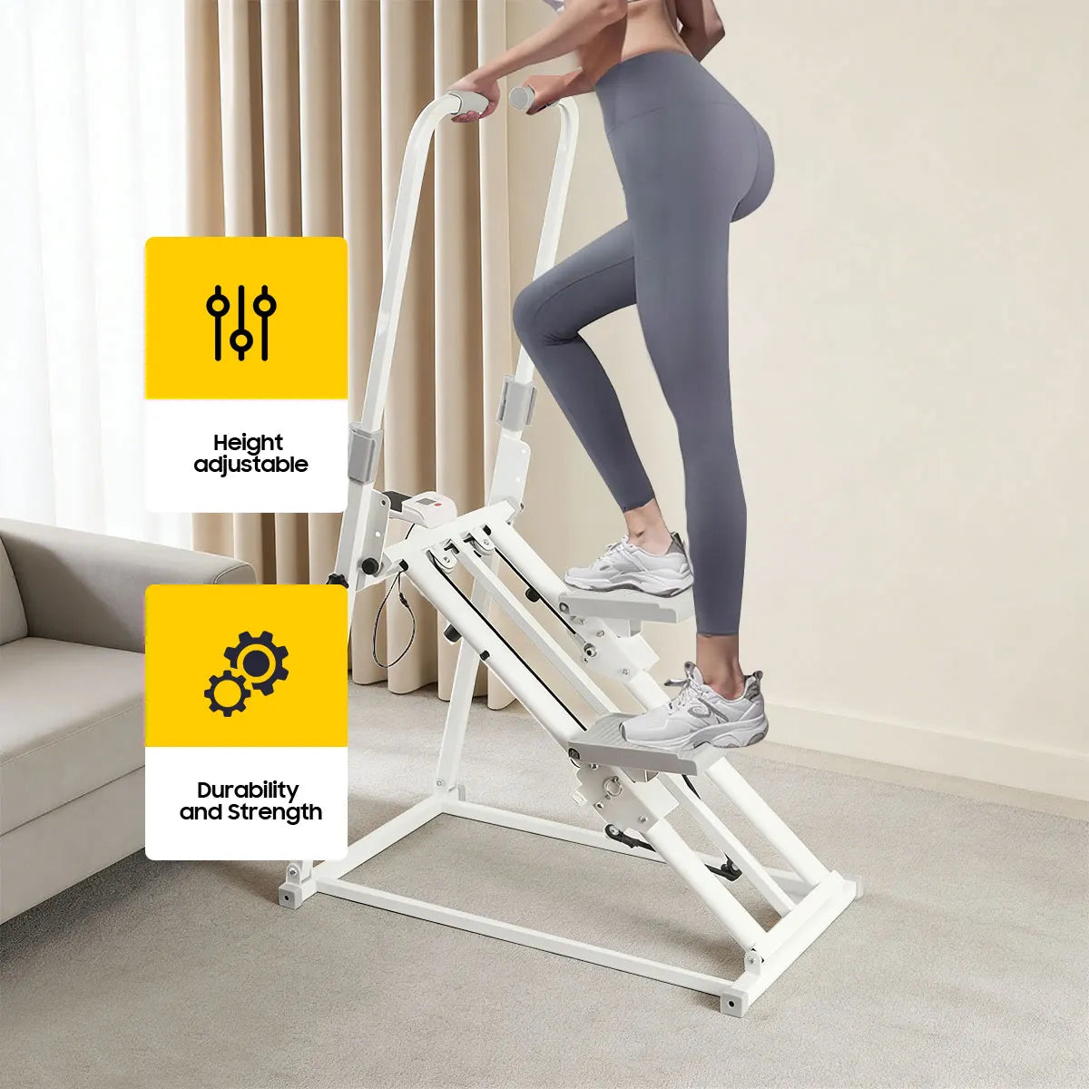 Multi-functional Stair Climbing Machine Fitness Home Treadmill in-situ Indoor Running Pedal Mountaineering Machine Sweating - Sun Studio