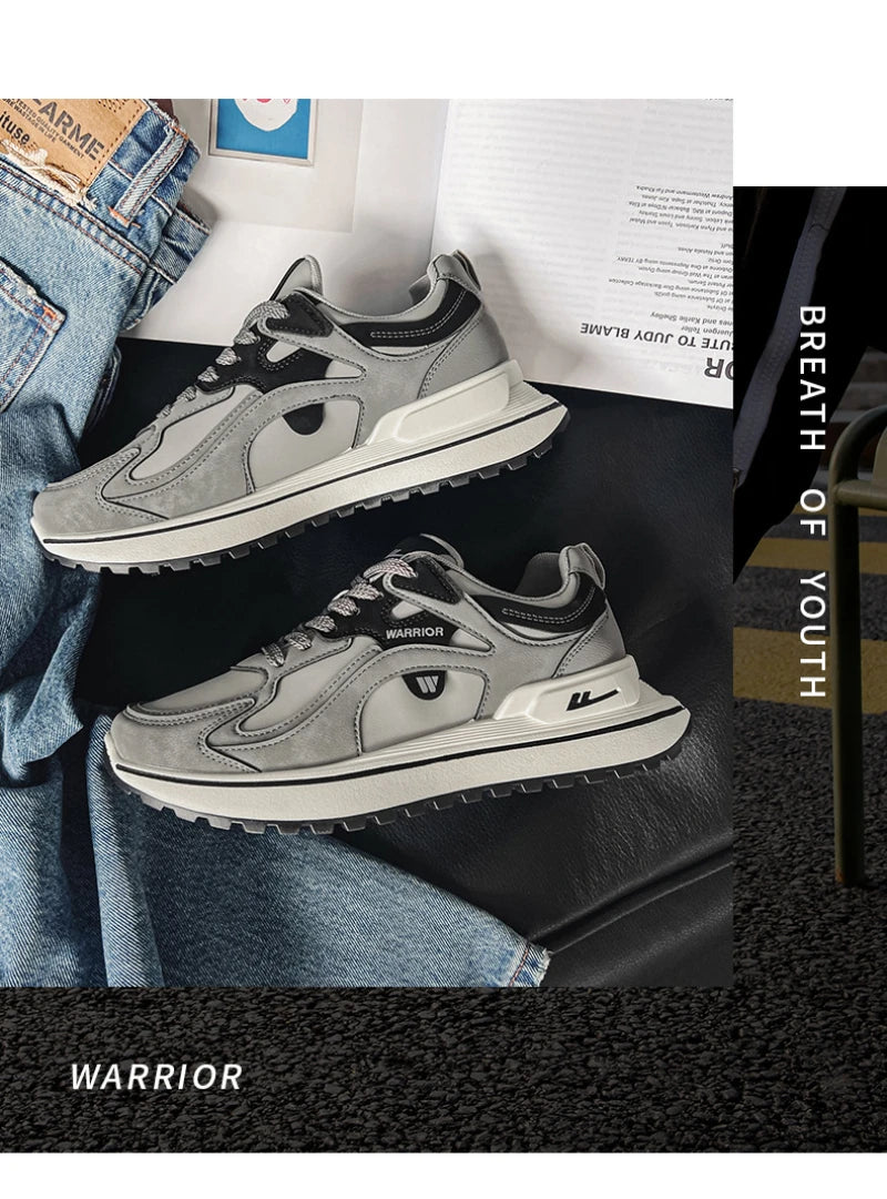 Comfortable And Breathable Sports Shoes For Men's New Spring And Autumn Style Ins Trendy Leisure Hong Kong Style Running Travel - Sun Studio