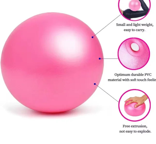 25cm Yoga Ball Exercise Gymnastic Fitness Pilates Ball Balance Exercise Gym Fitness Yoga Ball Indoor Training Yoga Ball Core - Sun Studio