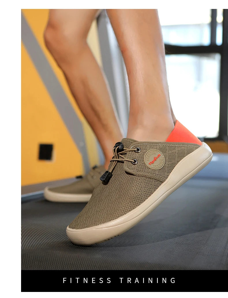 Hot Summer Mesh Men's Shoes Fashion Breathable Men Casual Shoes Handmade Flat Wading Shoes Outdoor Men Sneakers Big Size 38-46 - Sun Studio