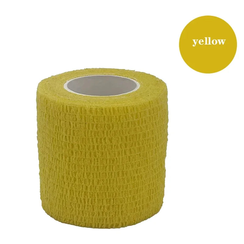 1/6pcs 5cmx4.8m Disposable Tattoo Bandage Sport Wrap Tape Self Adhesive Elastic Bandage Colors Tape Tattoo Accessories