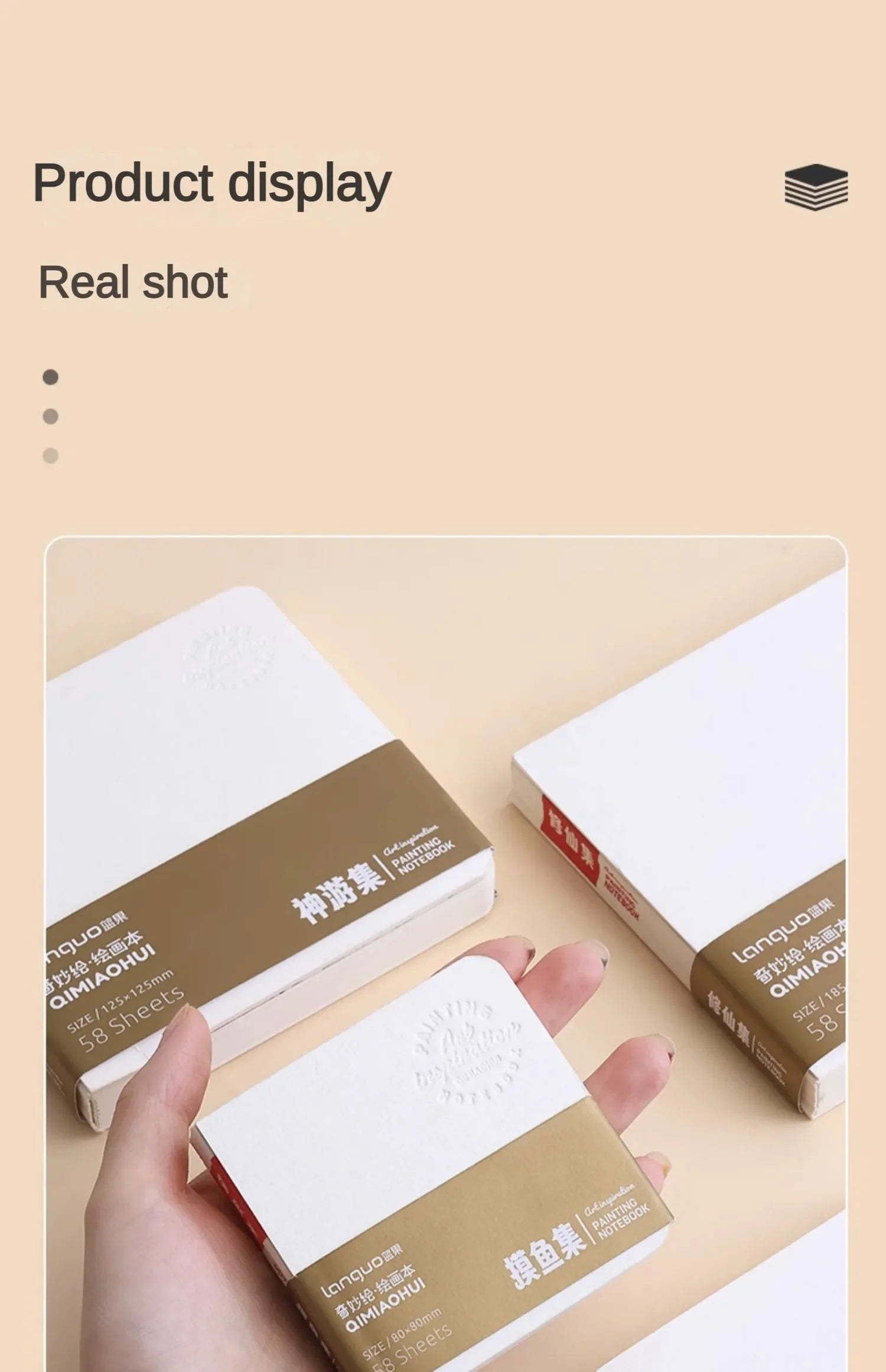 Multiple Specificacations WaterColor Sketchbook 58 Sheet Thickening 200g Drawing Notebook for Drawing Painting Book Art Supplies - Sun Studio