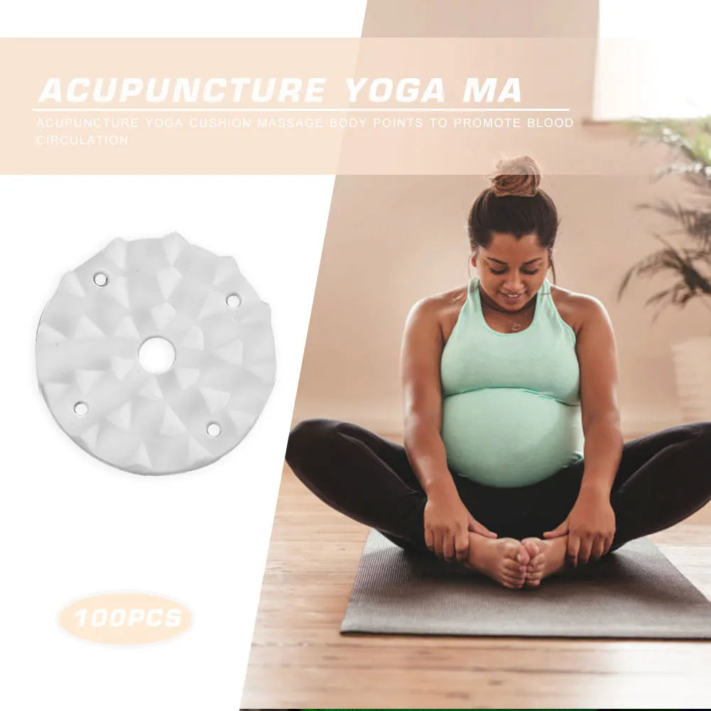 100pcs Plastic Lotus Acupressure Yoga Mat Spikes Workout Pilates Cushion Needle - Sun Studio