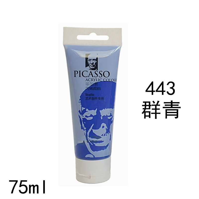 75ml Acrylic Paint Non Toxic Non Fading,Rich Pigments for Painters, Adults for Canvas Wood Clay Fabric Ceramic Craft Supplies