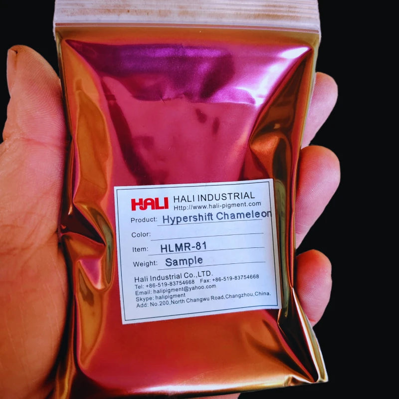 1G/Jar Super Chameleon Automotive Paint Pigment Powder Hypershift Chameleon Pigment Colorshift Blue/Red/Purple Item:HLMR-46