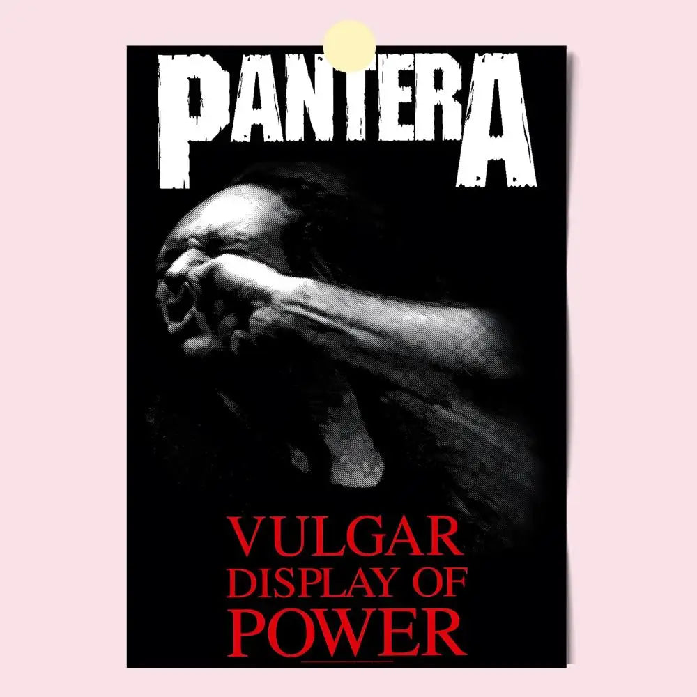 Vintage Pantera Concert Music Poster HD Anime Hot Theme Singer/OST/Movie-Waterproof Self-Stick Home Decor - Sun Studio
