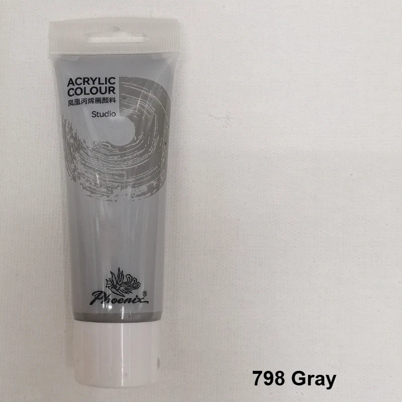 75ml Acrylic Paint Non Toxic Non Fading,Rich Pigments for Painters, Adults for Canvas Wood Clay Fabric Ceramic Craft Supplies