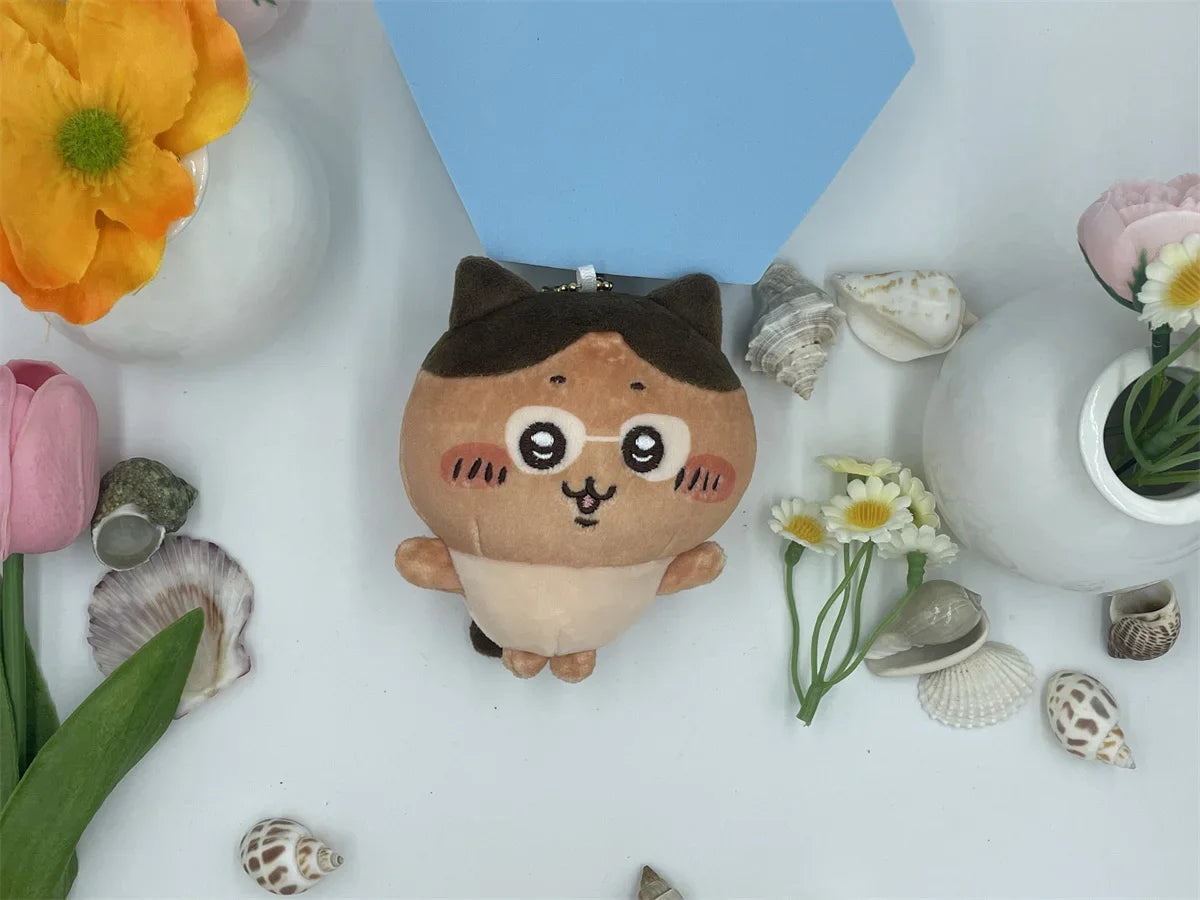 13cm Japanese Cartoon Beach Chikawas Animated Plush Doll Usagi Keychain Pendant Hachiware Swimsuit Cute Plush Toy Girl Gift - Sun Studio
