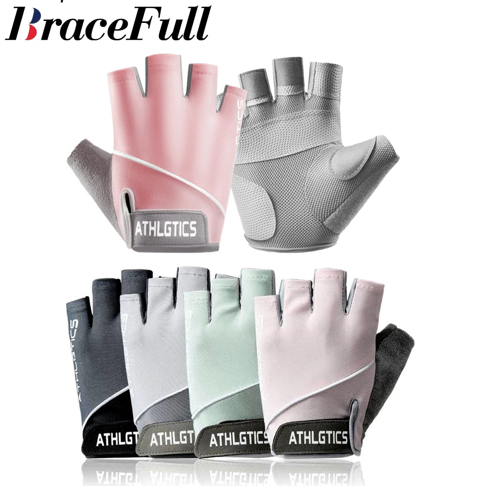 Gym Gloves for Men Women Fitness Weight Lifting Wristband Gloves Body Building Training Sports Exercise Cycling Glove Shockproof - Sun Studio
