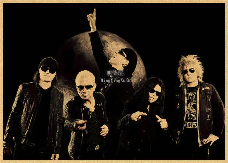 Scorpions Band Poster Wall Art  Posters Decoration Art Poster Personalized Gift Modern Family bedroom Painting