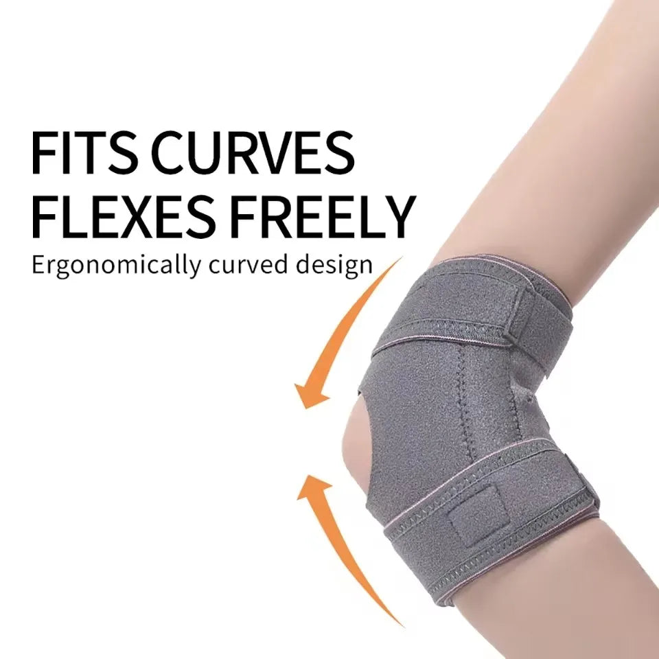 GOBYGO 1PCS Adjustable Elbow Support Elastic Double Compression Elbow Pad Spring-loaded Elbow Pads For Fitness Sports Basketball - Sun Studio