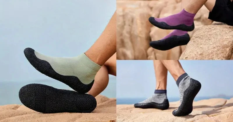 Men's and women's fitness shoes, breathable barefoot socks, lightweight outdoor water shoes, swimming pool, beach, yoga, fishing - Sun Studio