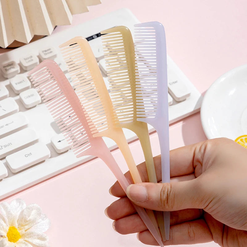 2pcs Kids Hair Combs Set Cartoon Animals Children Hairdressing Comb with Pointed Tail Girls Portable Anti-Static Plastic Comb - Sun Studio