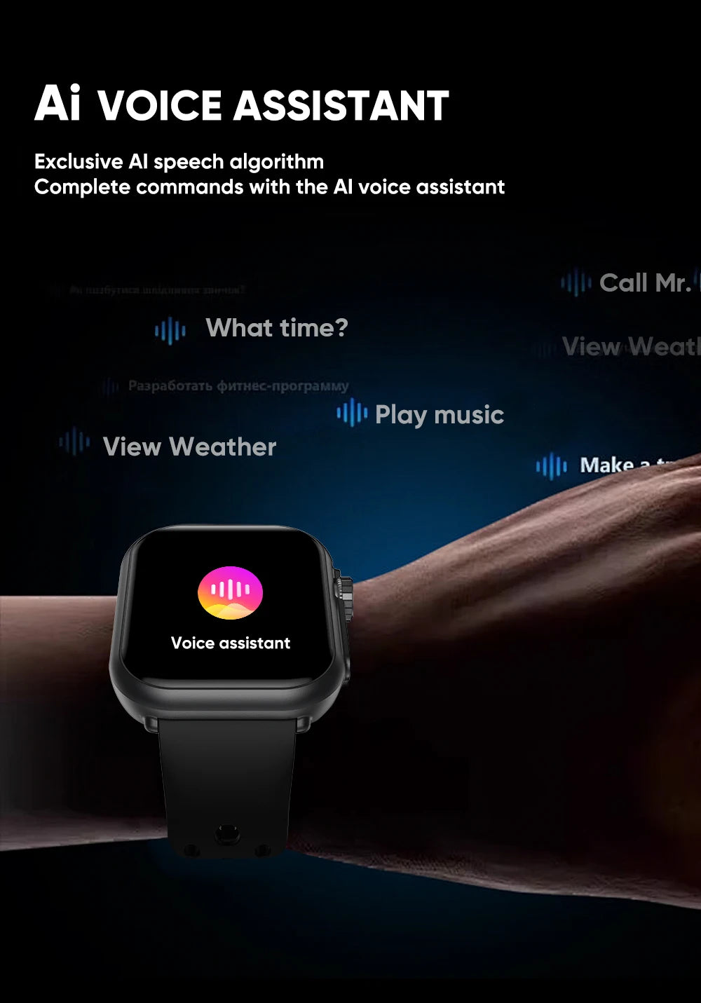 2025 New 1000mAh Battery Smart Watch For Men Women Bluetooth Call Heart Rate Monitor Watches IP68 Waterproof Sports Smartwatches - Sun Studio