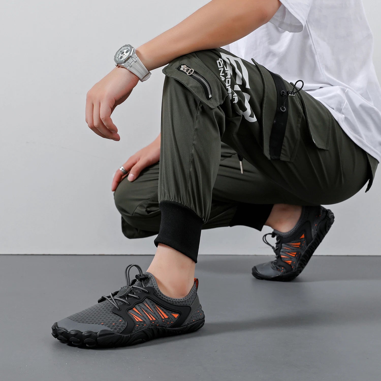 Wide Barefoot Shoes for Womens Mens Outdoor Running Zero Drop Casual Sneaker Minimalist Shoes - Sun Studio