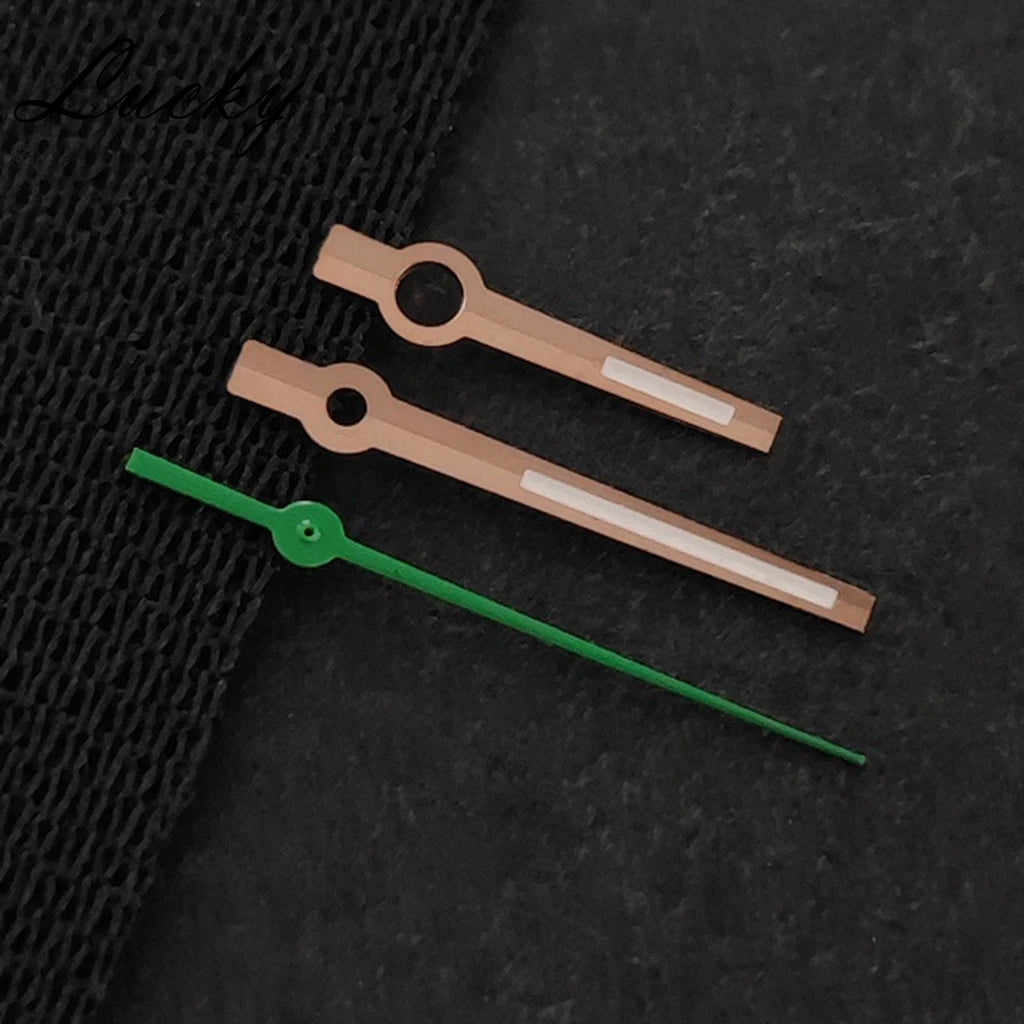 NH35 NH36 High Quality Hands Silver Gun Gold Rose Gold Watch Hands Green Luminous Watches Pointers Fit NH35/NH36/4R/7S Movement - Sun Studio