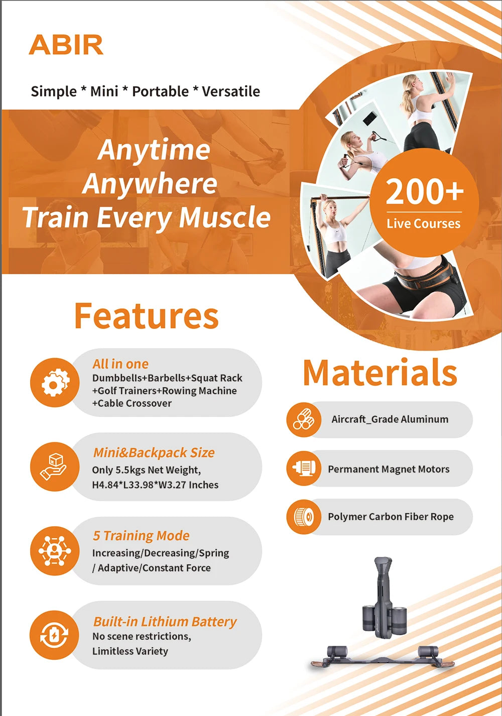 Home Gym Fitness Equipment Stylish Sport Machine For Home Exercise - Sun Studio