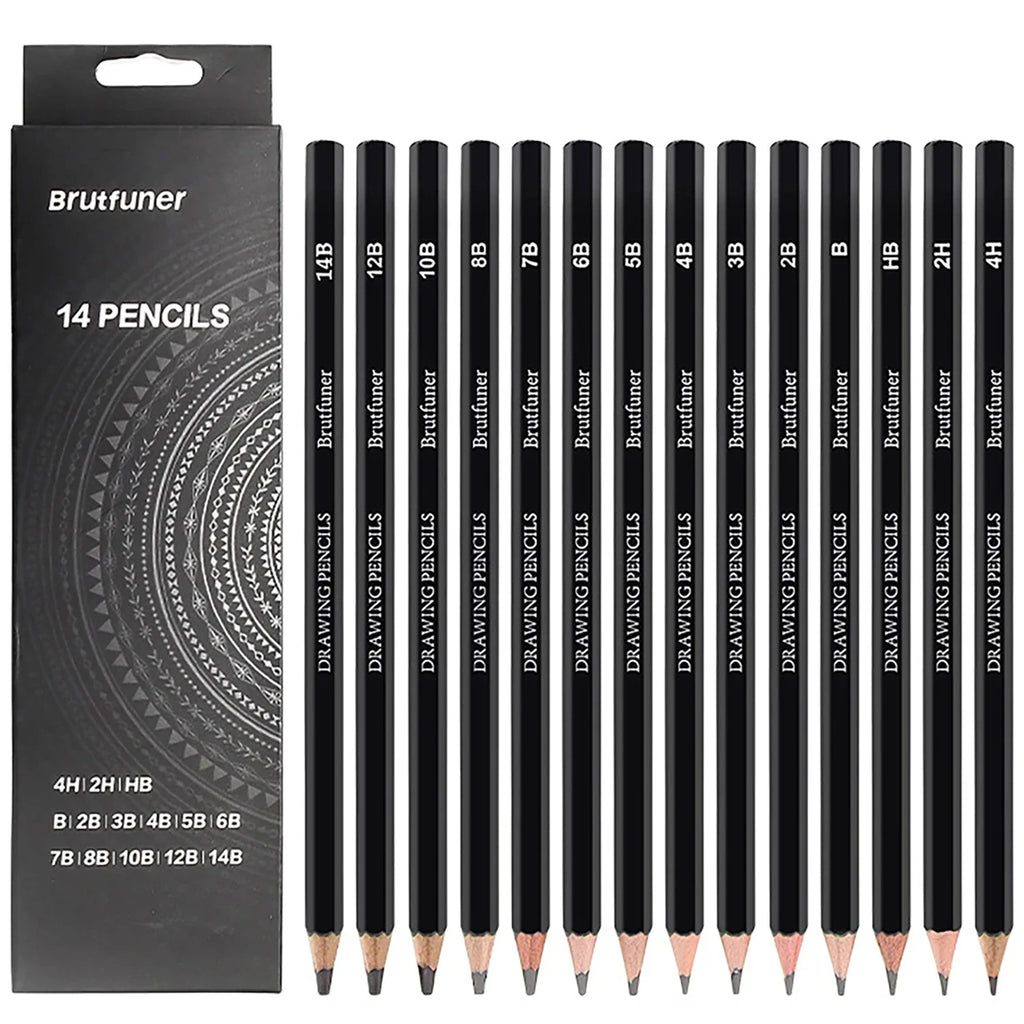 14/18/29/38/44/64 PCS Drawing Set Sketching Kit,Sketch Pencils Art Supplies with Graphite,Charcoal,Blending Tools & Accessories - Sun Studio
