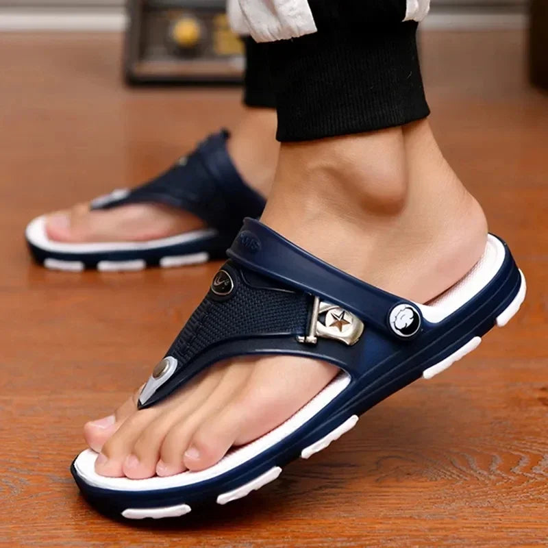 Summer Sandals Men Slippers Outdoor Beach Casual Shoes Zapatos De Hombre Indoor Durable Anti Slip Peep Toe New - Sun Studio