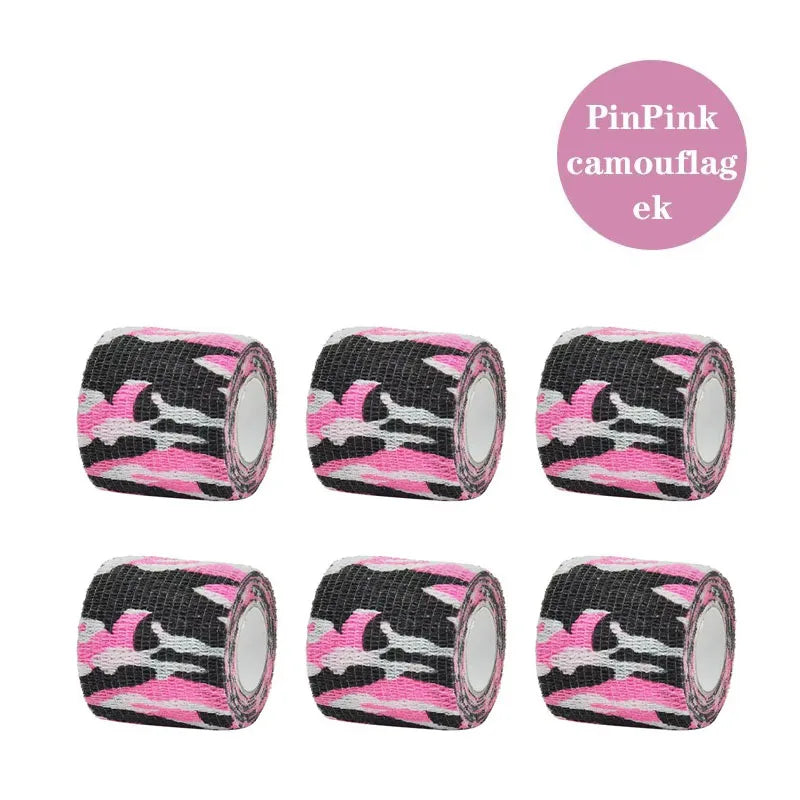 1/6pcs 5cmx4.8m Einweg-Tattoo-Verband Sportband Selbstklebender elastischer Verband Farbenband Tattoo-Zubehör