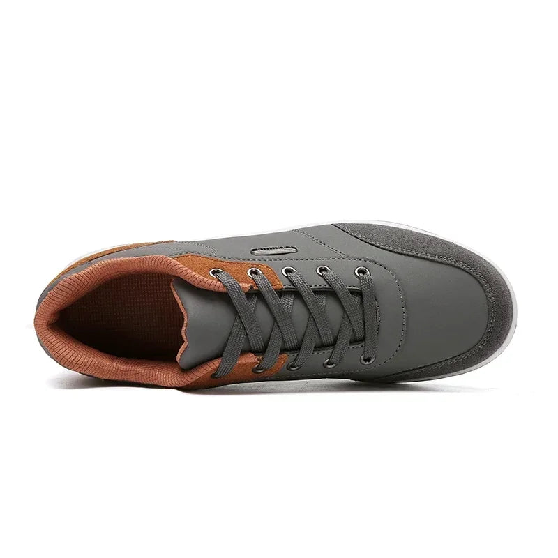 Leather Men Shoes Sneakers Trend Casual Shoe Comfortable Breathable Leisure Male Sneakers Non-slip Footwear Men Sports Shoes - Sun Studio