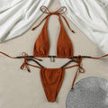 Two-Pieces Swimsuit Women Swimwear 2025 Push-Up Bikinis Halter Bikini Set Bathing Suit Summer Beachwear Sexy Biquini Female - Sun Studio