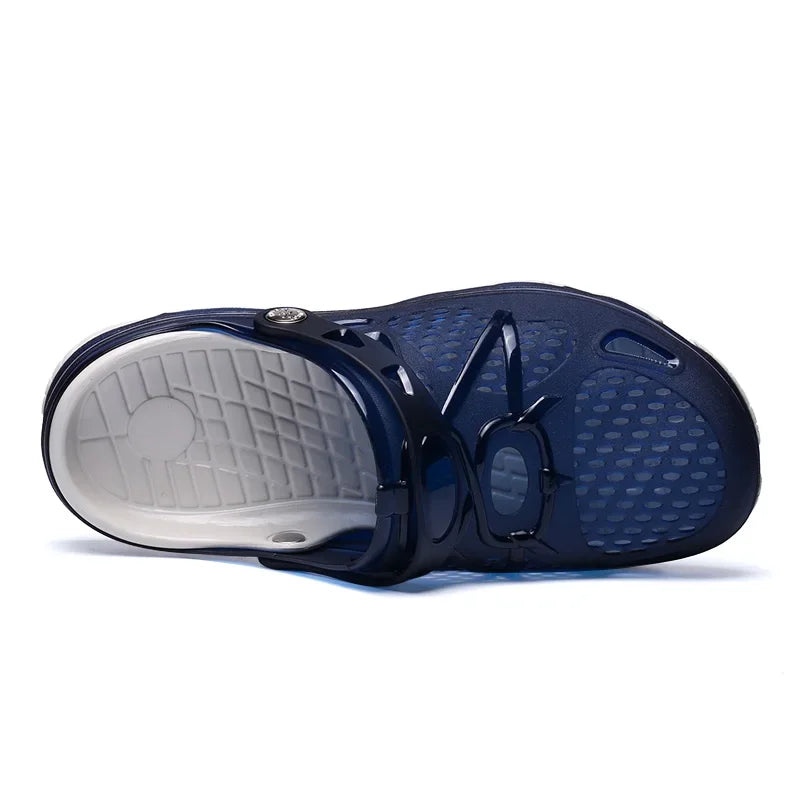 Fashion Slippers Casual Sandals Breathable Non-slip Comfortable Beach Shoes High Quality Home Slippers Outdoor Walking Male Shoe - Sun Studio