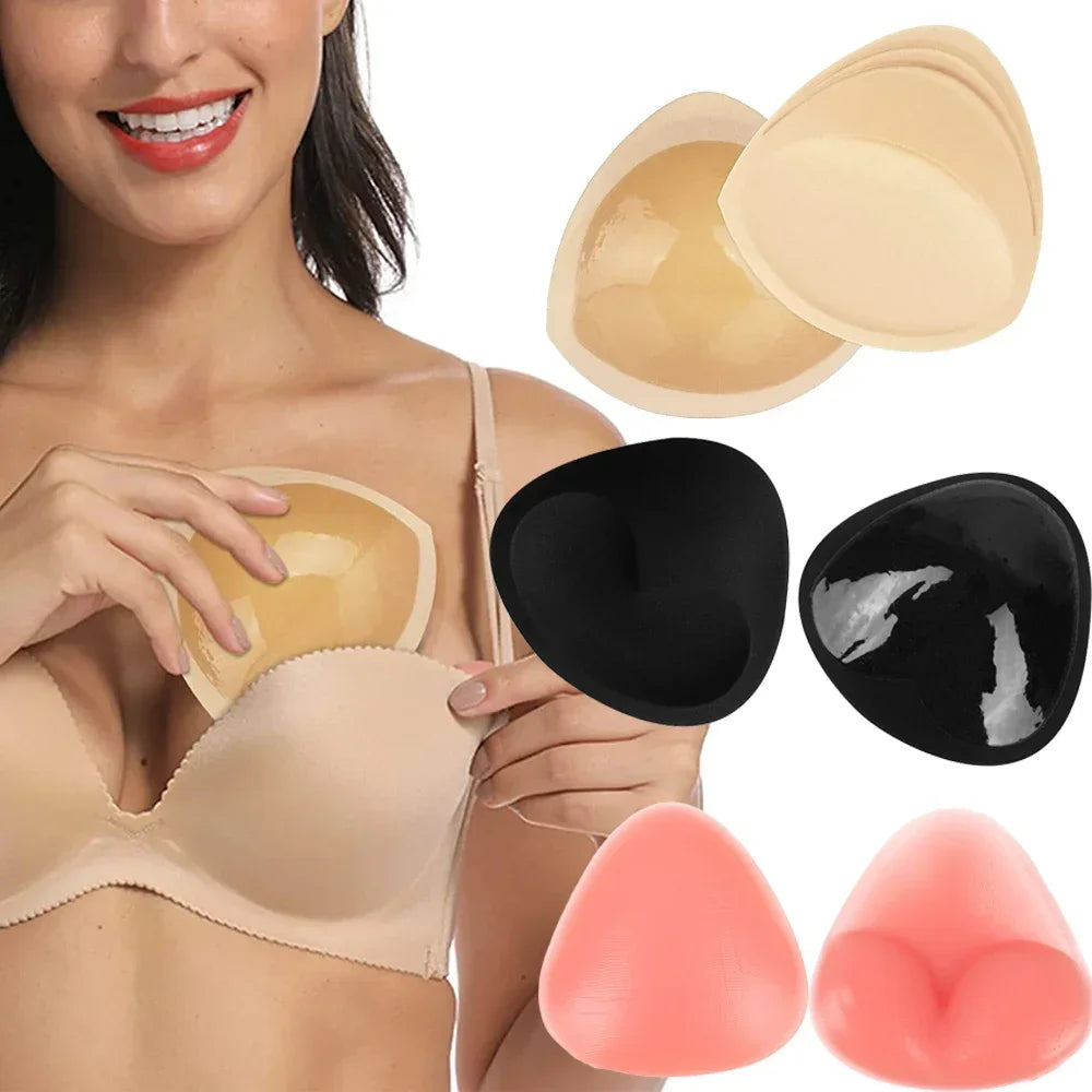 New Bikini Chest Pad Bikini Set Push Up Padded Bikinis Swimsuit Women Swimwear Women Silicone Thicker Breathable Sponge Bra Pad - Sun Studio