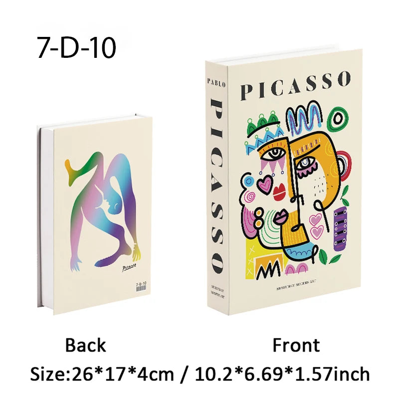Matisse Fake Books For Decoration Storage Box Abstract Coffee Table Books Luxury Bedroom Decorative Book Bauhaus Boho Home Decor