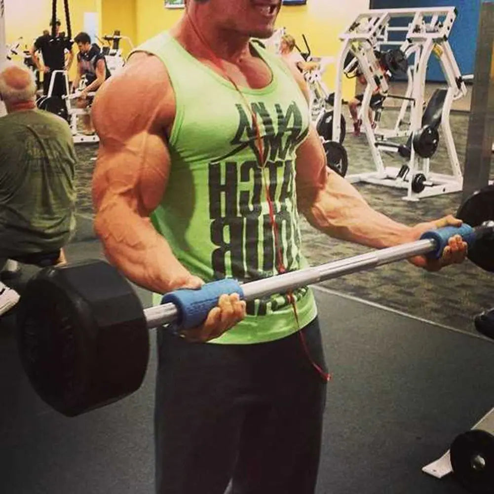Gym Hand Fat Grips Weight Lifting Dumbbell Workout Equipment Fitness Gloves Weights Bodybuilding Musculation Weight Lifting Grip - Sun Studio