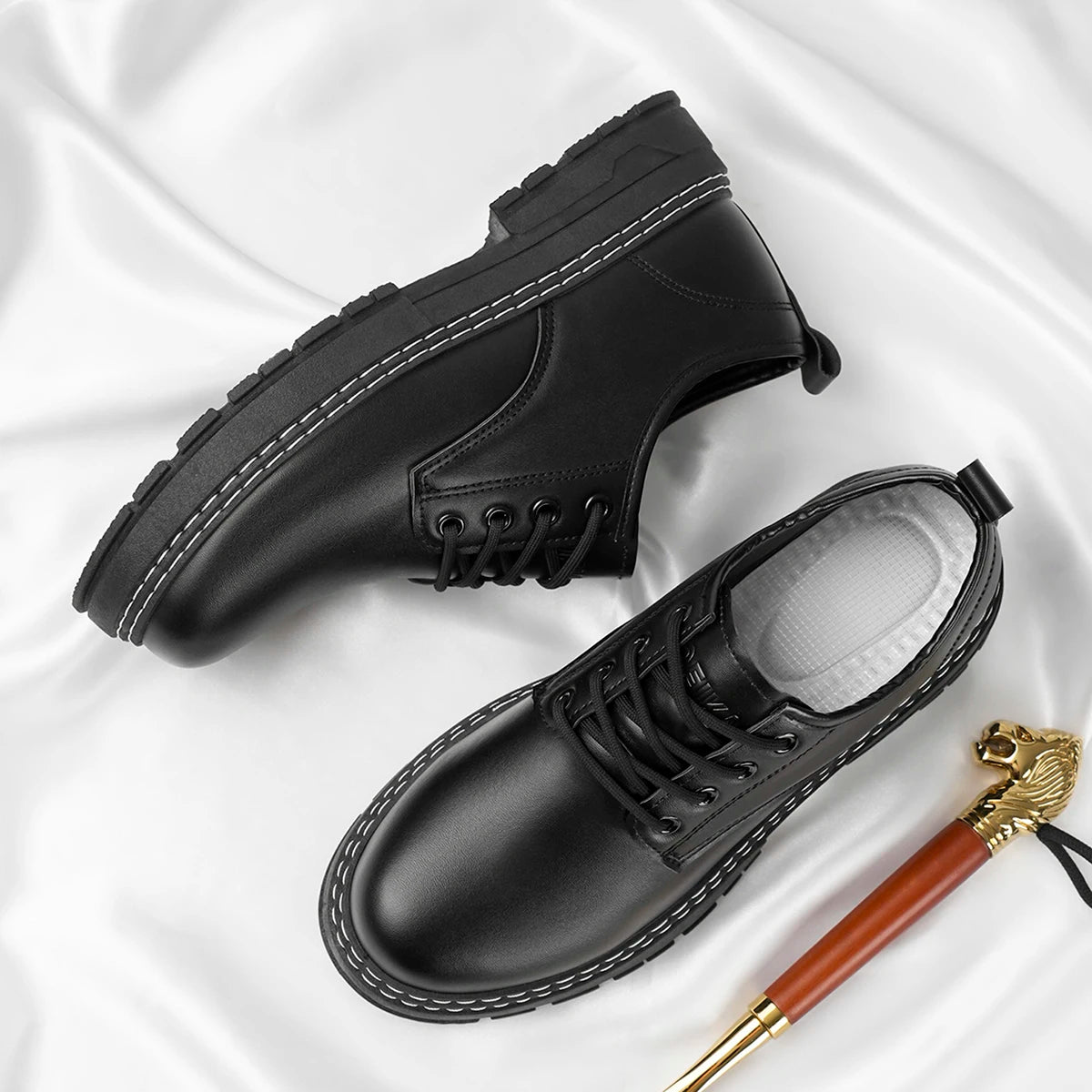 2025 New Men's Leather Shoes - Durable, Comfortable, Breathable & Stylish - Sun Studio