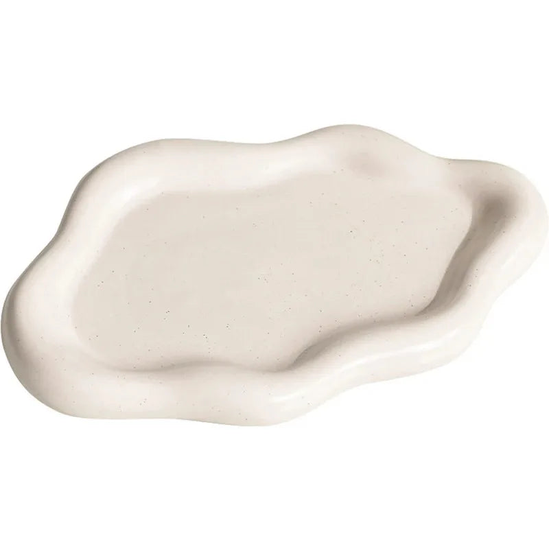 Women's Cloud Ceramic Trinket Tray - Jewelry Dish & Ring Holder, Perfect for Watches/Keys Storage, Mother's Day Gift - Sun Studio