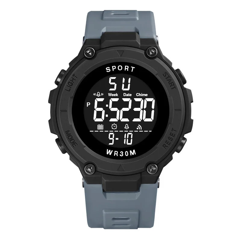 Men's Sports Watches Luxury Digital Watch Stopwatch Luminous Date Week Multifunction Fitness Electronic Wristwatch Reloj Hombre