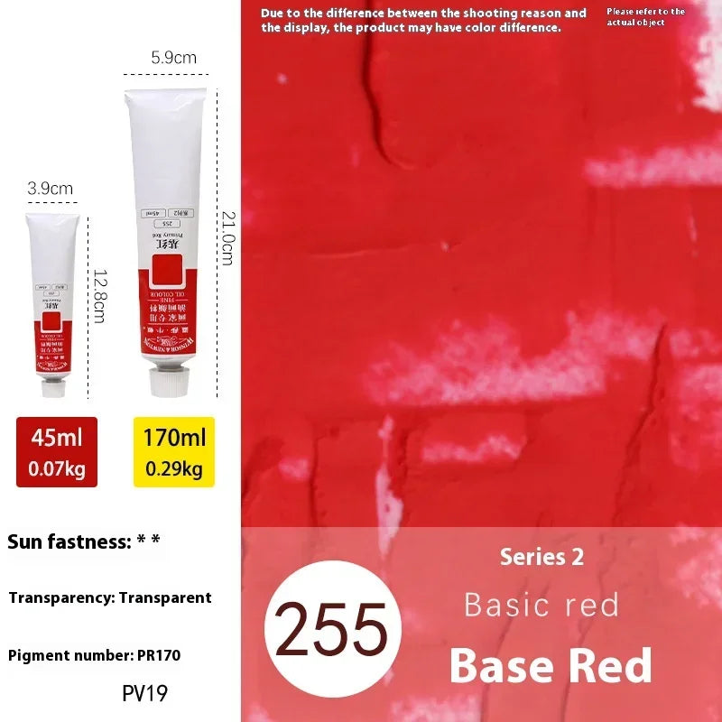45ml Oil Paint Transparent Tube Fast Drying White Gold Silver Professional Color Painting Supplies For Artists Student Beginners