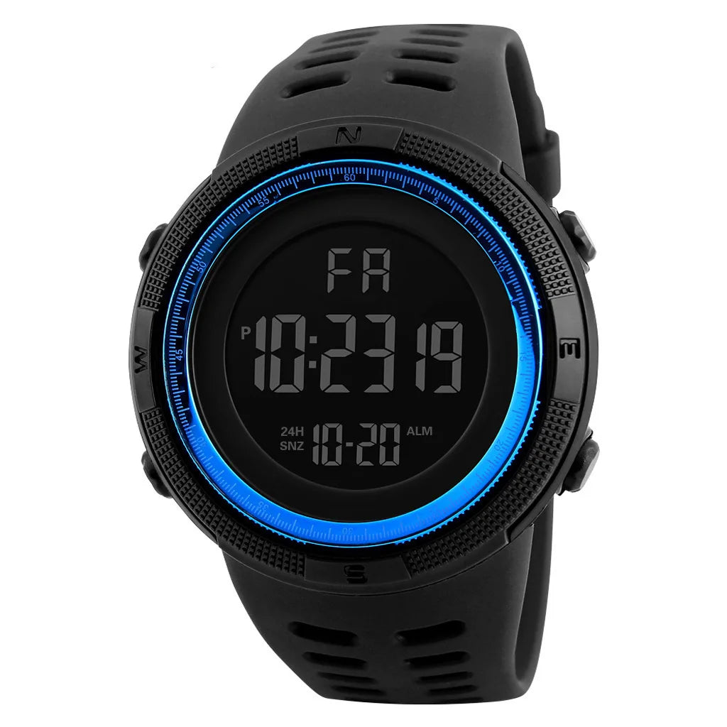 Men's Sports Watches Luxury Digital Watch Stopwatch Luminous Date Week Multifunction Fitness Electronic Wristwatch Reloj Hombre