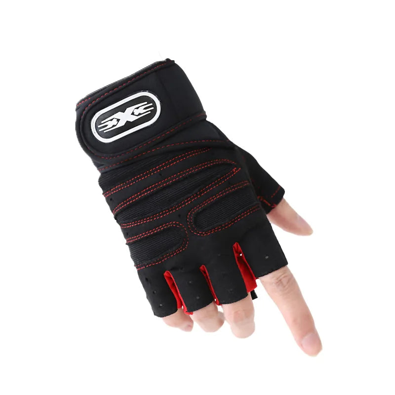 Gym Gloves, Gym Sports Gloves, Anti-slip and Breathable Gloves, Design Wrist Protective Gloves for Men and Women for Running - Sun Studio