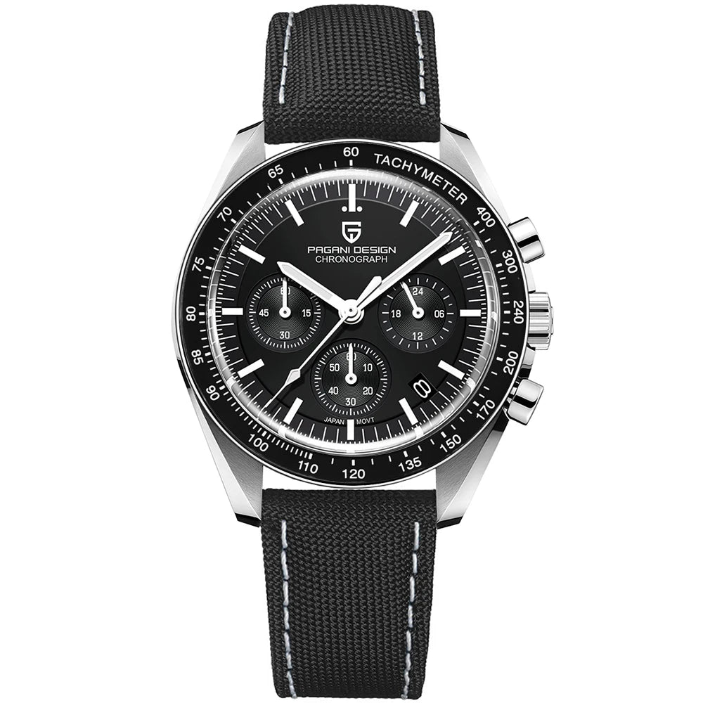 PAGANI DESIGN 2025 New Moon Men's Watches Luxury Quartz Watch For Men AR Sapphire Glass 100M Waterproof Wristwatch Chronograph - Sun Studio