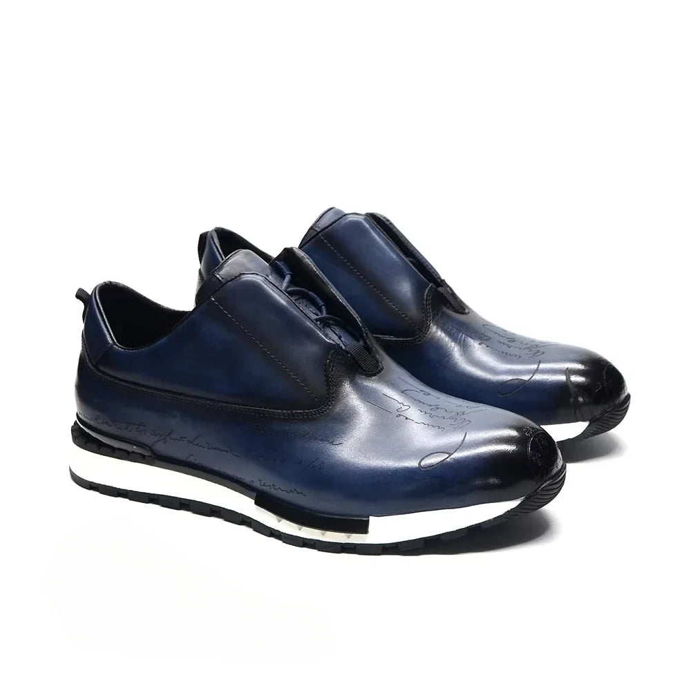Luxus Markenstil Freizeit Sneakers Herren Schuhe Echtes Leder Schnürschuhe Basis Outdoor Fußbekleidung Tägliche Männliche Mode Oxford Schuhe