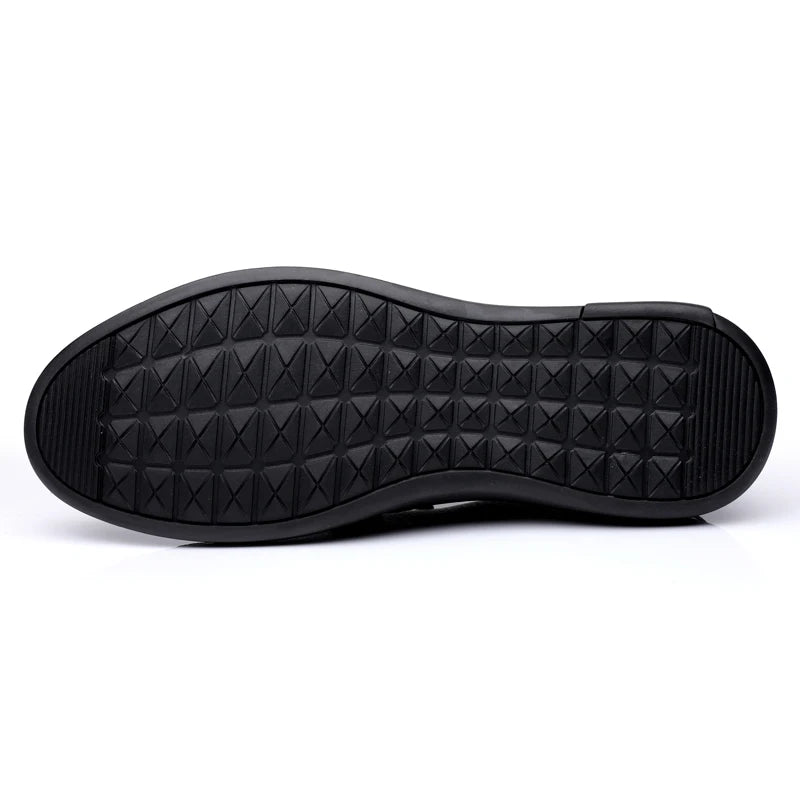 Casual Leather Shoes Men Loafers Trend Brand Business Shoes Autumn Slip on Flat Man Sneakes Comfortable Moccasins Zapatos Hombre - Sun Studio